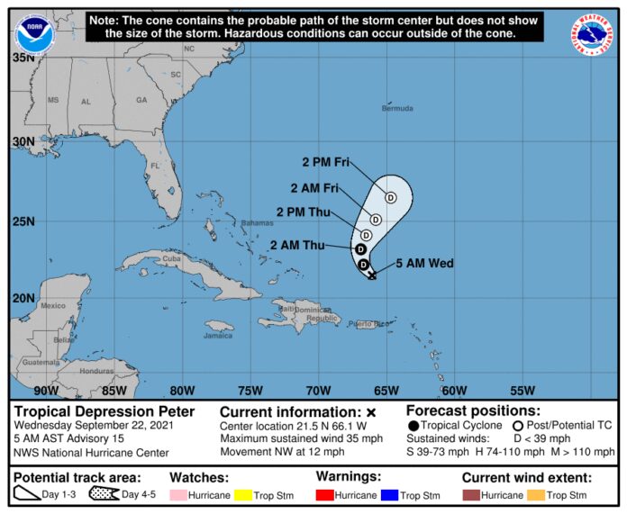 Peter baja a depresión tropical; parte norte del país continuará afectada