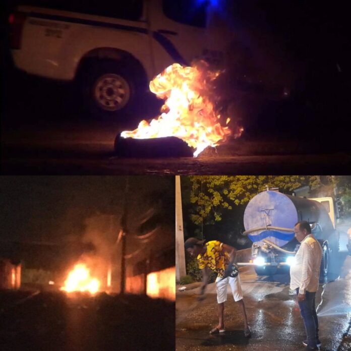 Protestan en Puerto Plata por frecuentes apagones que mantienen población irritada