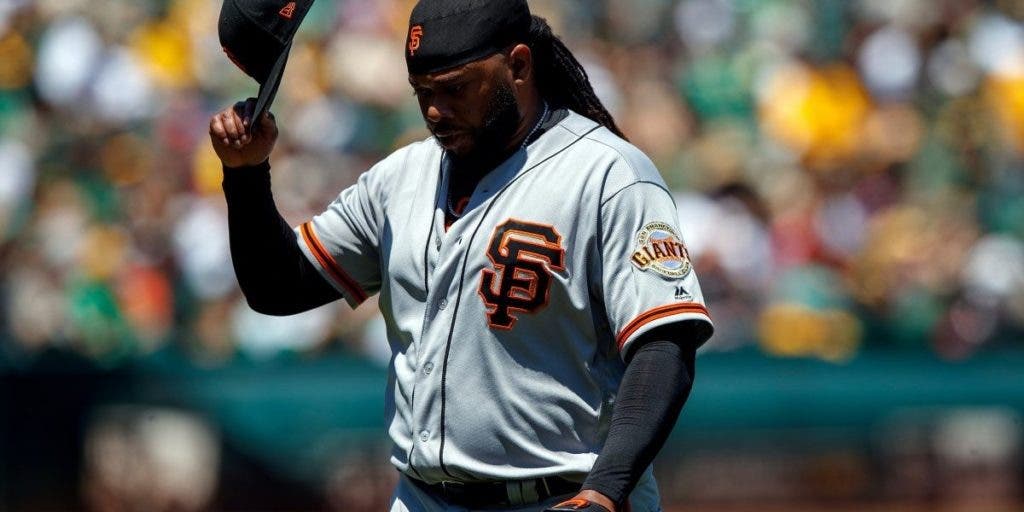 Cueto ausente de roster de Gigantes para serie divisional
