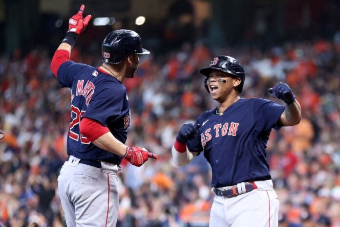 Martínez y Devers hacen historia con grand slams