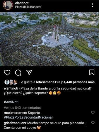 Sergio Carlo incita manifestacion por la seguridad ciudadana en la