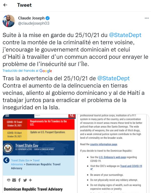 1635802242 134 Haiti responde a Republica Dominicana que tambien tiene criminalidad