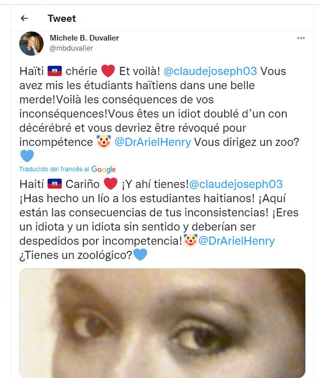 1635818928 725 Ex primera dama de Haiti llama incompetentes a las autoridades