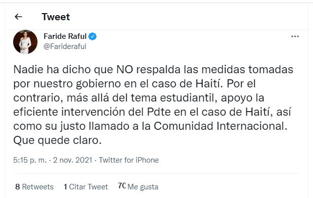 1635891163 176 Faride suspender visado a estudiantes haitianos es un error