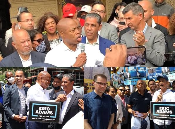 Los líderes quisqueyanos sostienen que hay mucho más de una razón para los hispanos votar por Adams, Los líderes quisqueyanos sostienen que hay mucho más de una razón para los hispanos votar por Adams,