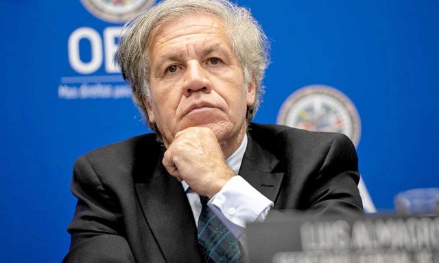 Luis Almagro llama a presionar por democracia en Nicaragua