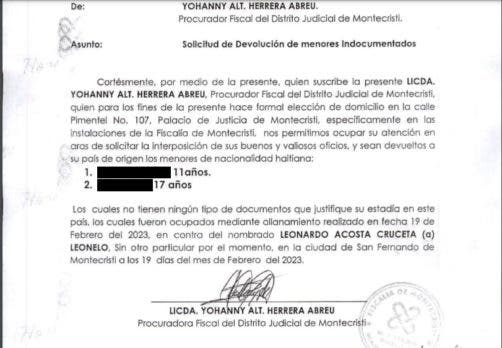Operacion Frontera solicitan repatriacion de menores a Haiti