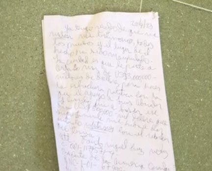 Lo que dice la carta que lanzo Miguel Cruz confeso