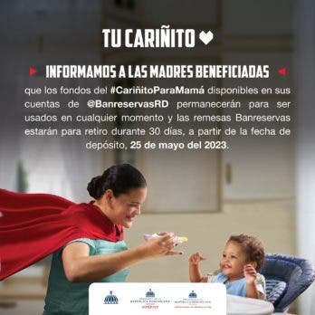 Carinito para las madres ¿Hasta cuando estaran disponibles los fondos