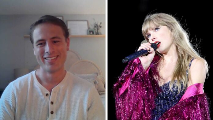 Un fan de Taylor Swift encontró una manera diferente de entrar a su concierto. Mira cómo