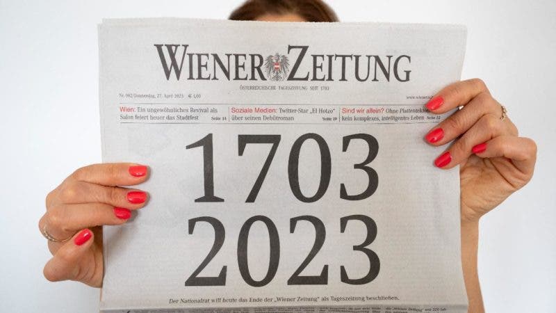El diario más antiguo del mundo se despide de su edición impresa después de 320 años 2 wiener zeitung termina edicion impresa