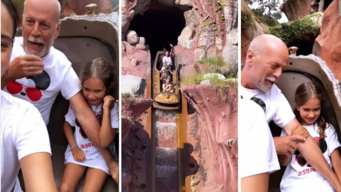 Diversión en familia: la esposa de Bruce Willis comparte video del actor junto a su familia en los parques de Disney