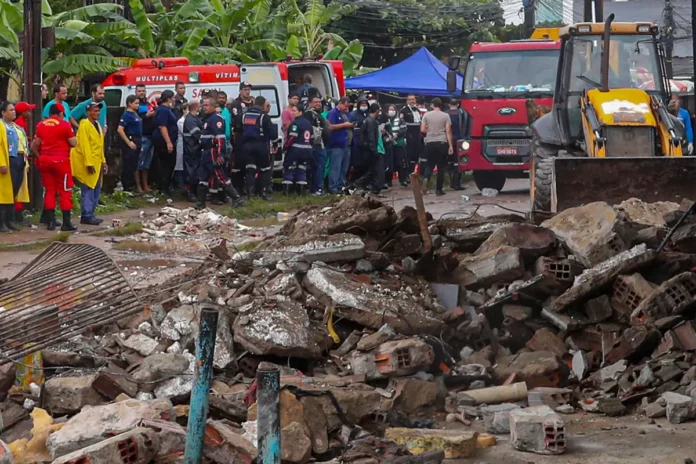 Sube a 5 el número de muertos por el desplome de un edificio en Brasil