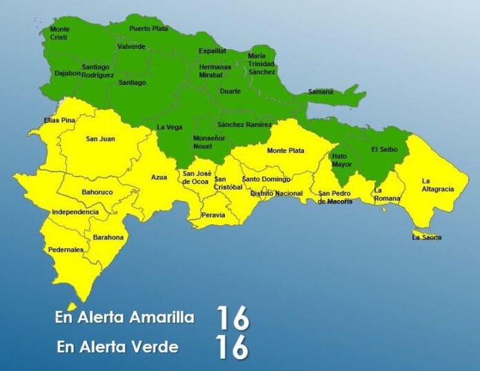 El COE coloca todo el país bajo alerta por Tormenta Tropical Franklin