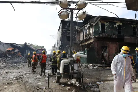 Los cadaveres de la tragedia de San Cristobal el paso