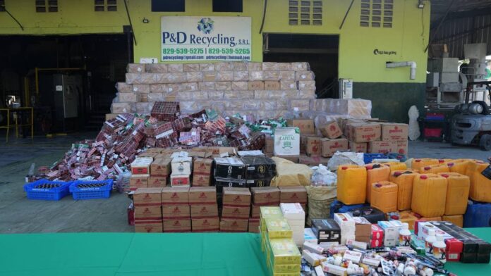 Incineran 10 millones de unidades de cigarrillos y otros productos 