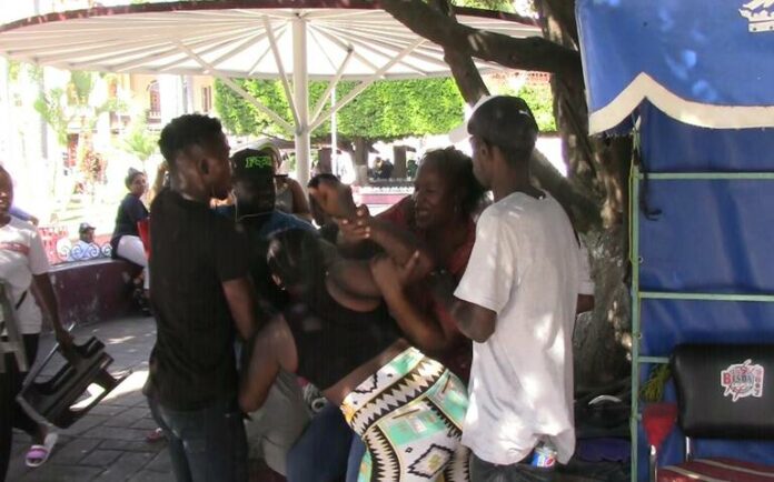 Haitianos envueltos en trifulca en México