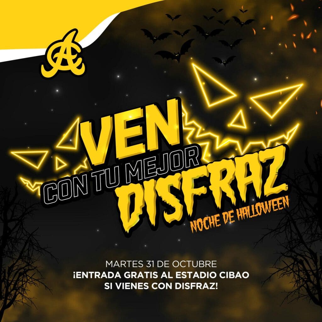 ¡Halloween se apodera del Estadio Cibao Aguilas Cibaenas anuncian entrada