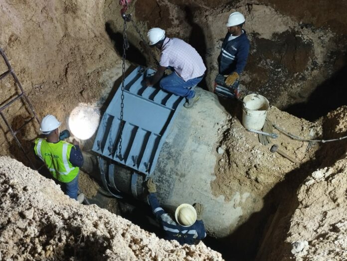 CAASD soluciona avería en línea del Acueducto Oriental Barrera de Salinidad