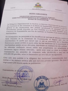 Haiti aplicara multas a los ciudadanos que introduzcan mercancias desde