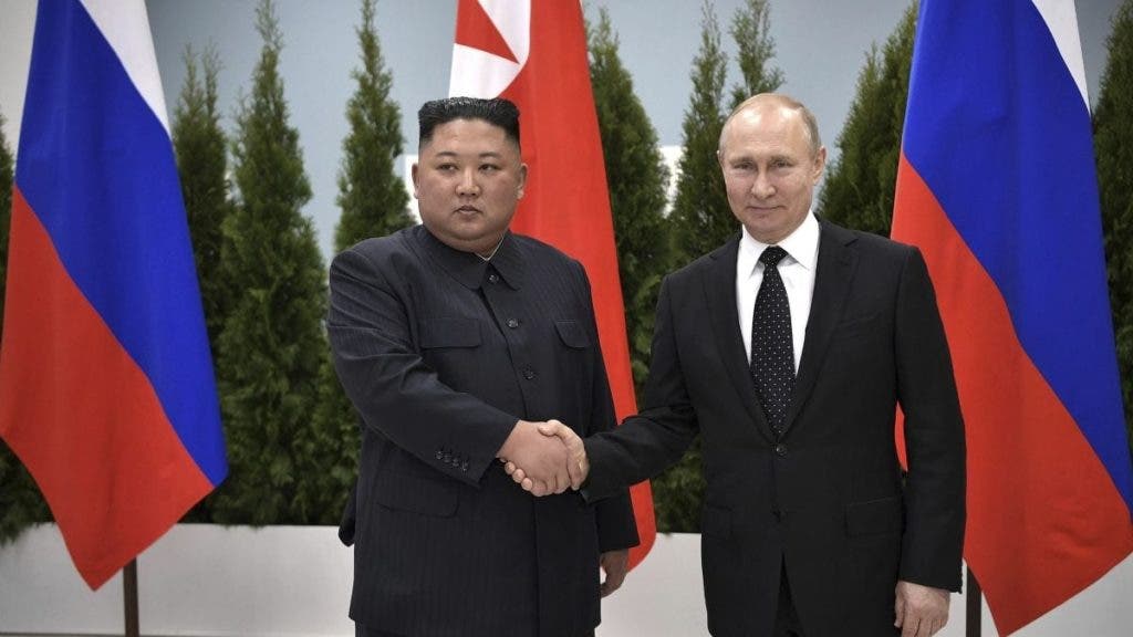 Vladimir Putin y Kim Jong Un