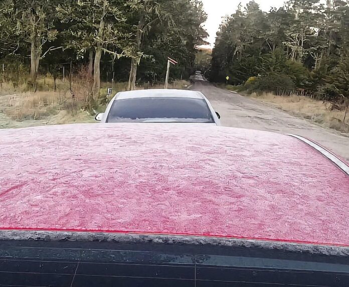 Temperaturas en Valle Nuevo, Constanza, descendieron a -2°C