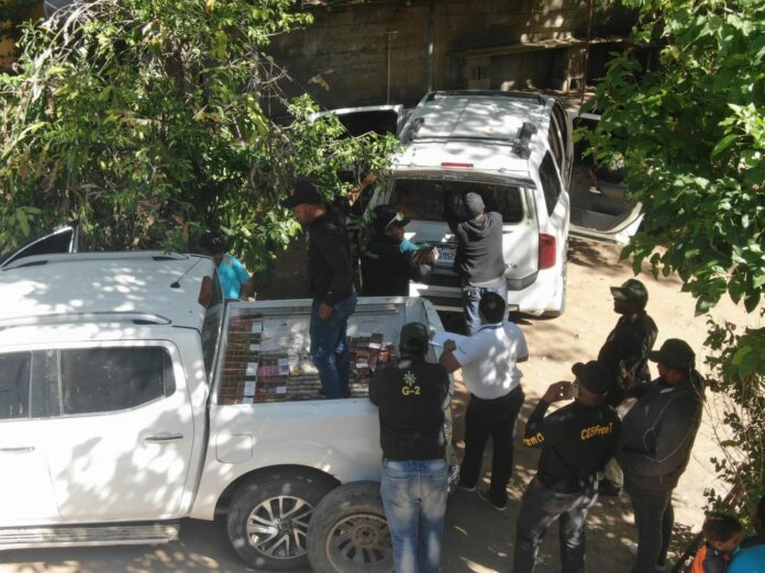 Cesfront y Ejército de RD incautan más de 400 mil unidades de cigarrillos en un hotel de Manzanillo