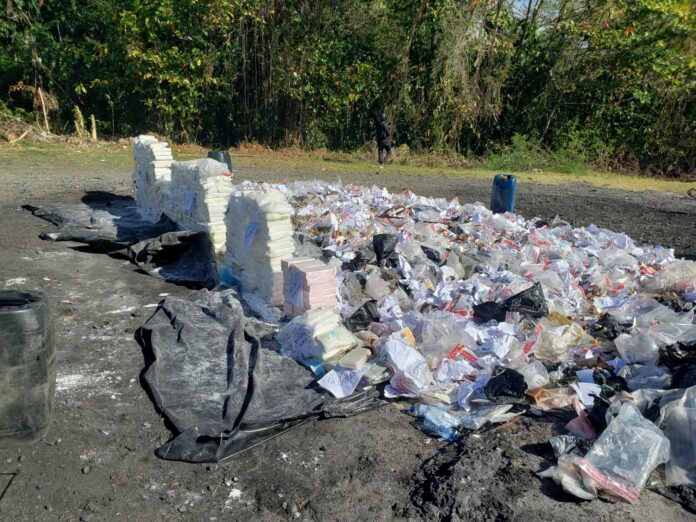 Procuraduría incinera más de 121 kilos de diferentes drogas