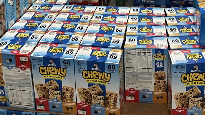 Quaker retira barras de granola y cereales