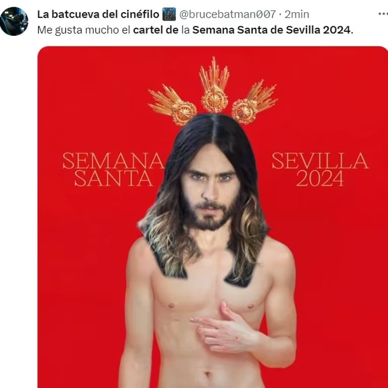 1706634970 799 Cartel de Cristo que anuncia la Semana Santa de Sevilla causa