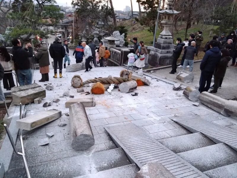 Asi quedo Japon en Ano Nuevo por el terremoto de