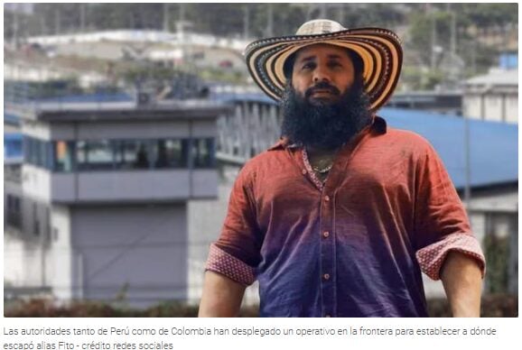 Fito el criminal que desato el caos en Ecuador podria