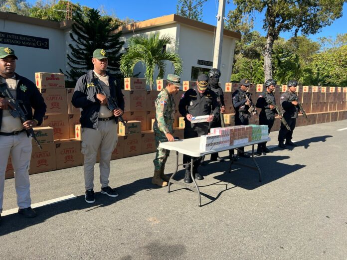 Ejército incauta 4 millones de cigarrillos ilegales