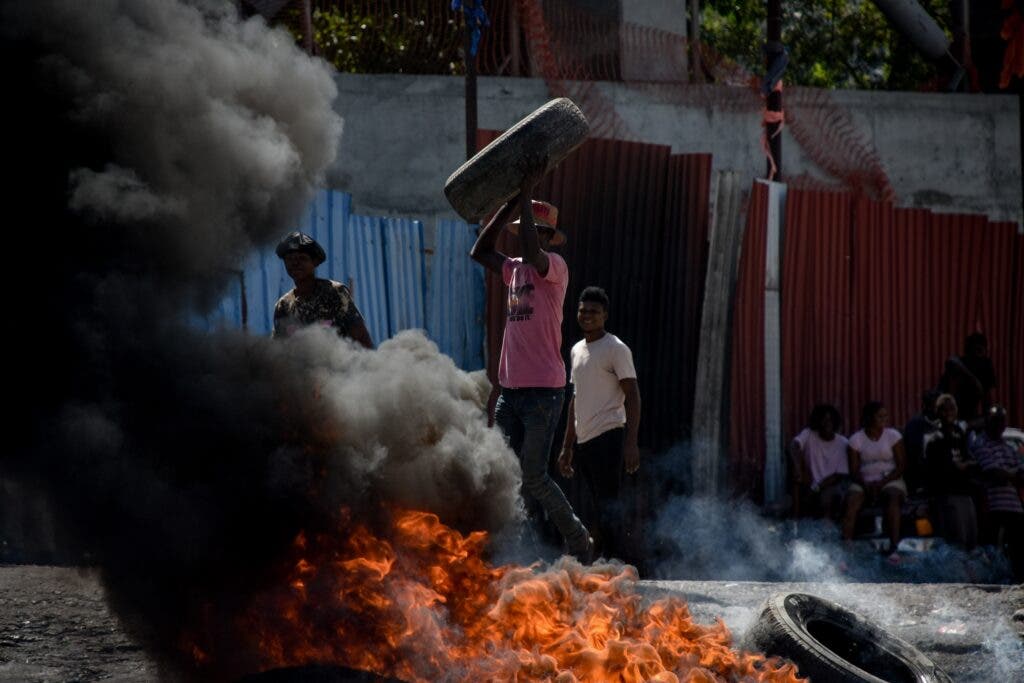 Las manifestaciones continúan en Haití. FOTO FUENTE EXTERNA