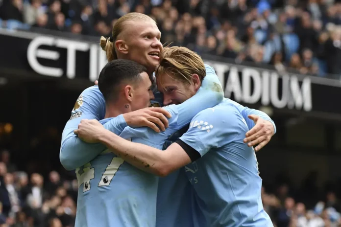 Doblete de Haaland lleva al Manchester City a una victoria por 2-0 sobre el Everton