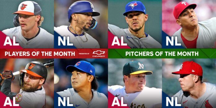 Berríos, Ranger y Mookie entre los premiados de marzo/abril