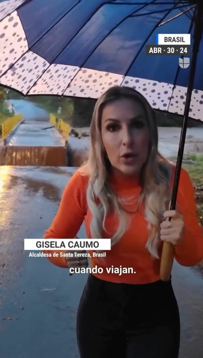 Un puente en Brasil colapsó mientras la alcaldesa transmitía en vivo