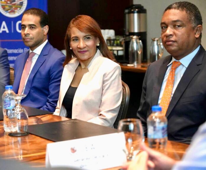 Zoraima Cuello y comisión PLD se reúne con observadores de la OEA