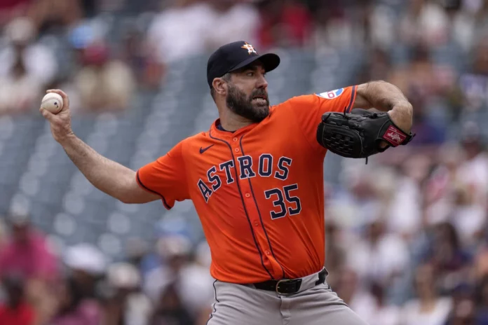 Verlander fue descartado para el juego de Astros contra Tigres por molestias en el cuello