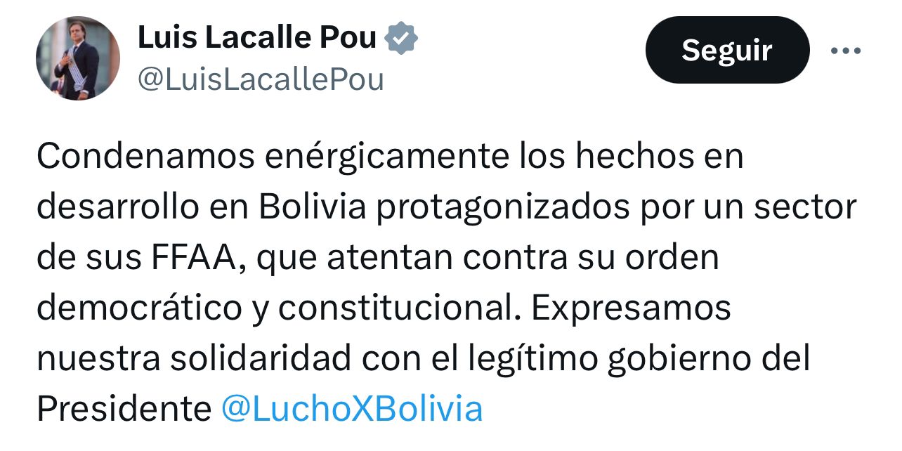 1719465792 40 Lideres mundiales condenan movimientos militares en intento de golpe en