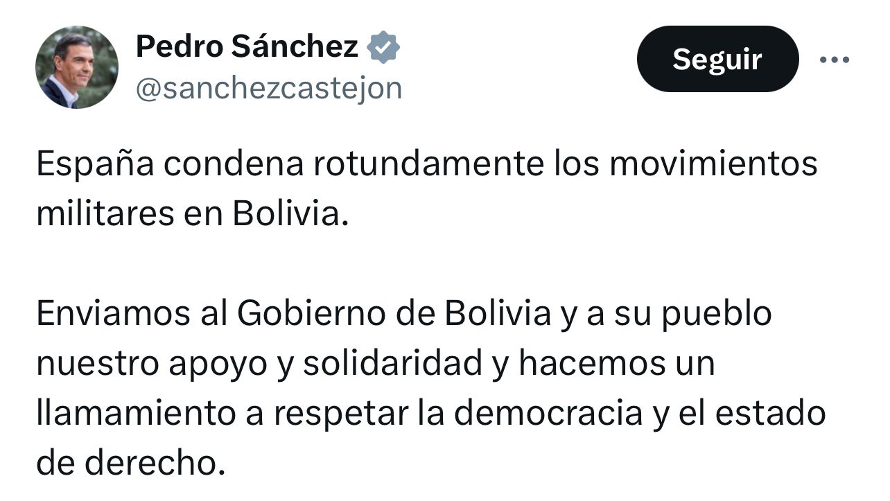 1719465792 469 Lideres mundiales condenan movimientos militares en intento de golpe en