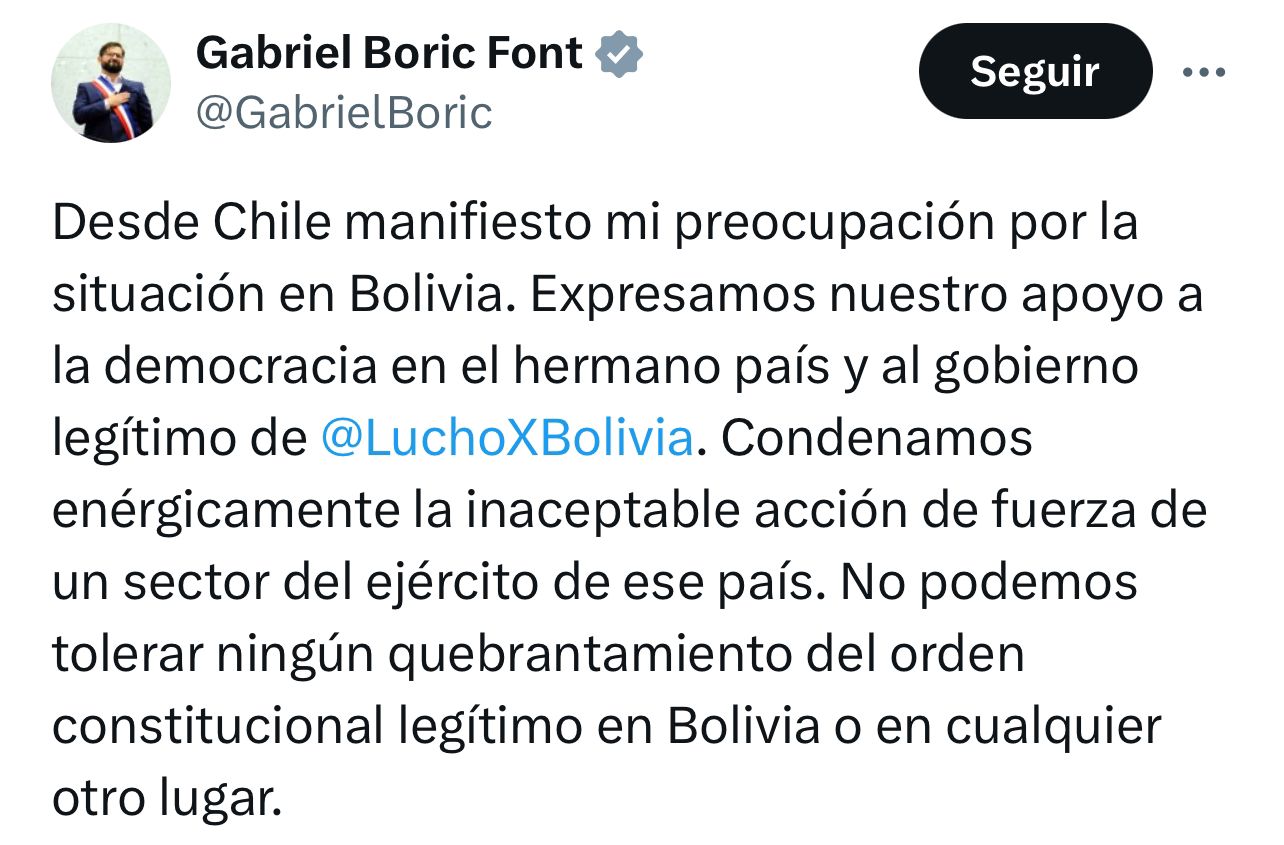 1719465793 375 Lideres mundiales condenan movimientos militares en intento de golpe en