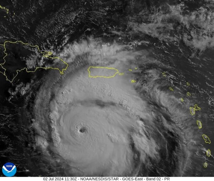 ¿A qué hora Beryl pasará por el sur de Santo Domingo?