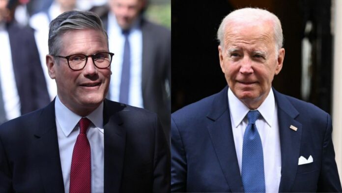 Biden felicita a Starmer y expresa su intención de profundizar relación bilateral