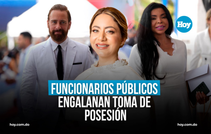 FOTOS: Funcionarios públicos engalanan toma de posesión de Luis Abinader