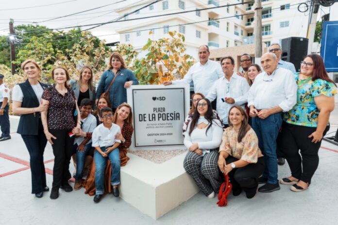 Alcaldía del Distrito Nacional inaugura Plaza de la Poesía