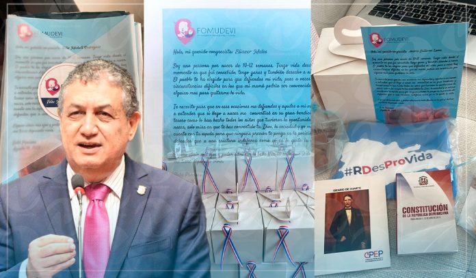 Regalo con simbología de feto desata la ira de Gustavo Sánchez, quien se define como defensor de la mujer