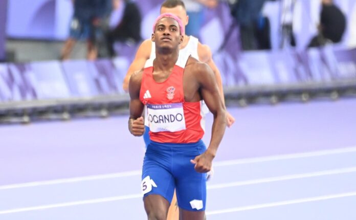 Ogando quedó en 5to puesto en la final de los 200 metros