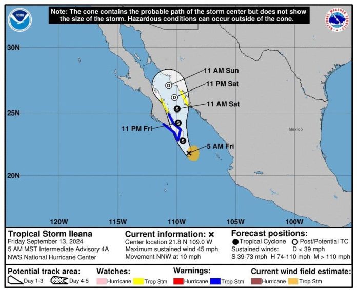 Se formó la tormenta tropical Ileana