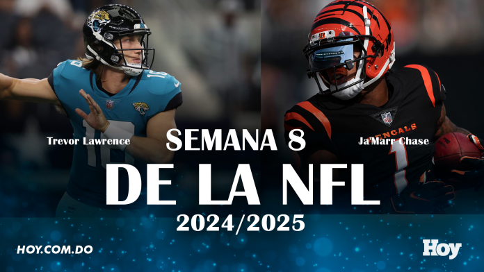 Semana 8 de la NFL 2024-2025: ¿Quiénes son los favoritos para cada partido?